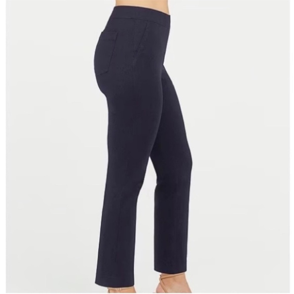 Spanx XSmall Regular Pants Polished Ankle Slim On-The-Go in Classic Navy NWT